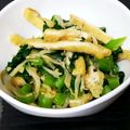 ピニヨ's cooksnap of when they made かぶの葉の消費に！油揚げ、じゃこの炒め物.