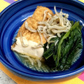 もりっこかふぇ's cooksnap of when they made 厚揚げと小松菜とじゃこの煮びたし.