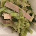 ma___111's cooksnap of when they made レタスとハムと大葉のやみつきサラダ.