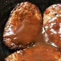 yukky☆mama's cooksnap of when they made 市販のルゥで簡単節約☆絶品デミハンバーグ.
