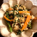 スミレの母's cooksnap of when they made 定番!!春菊の白和え.