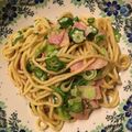 ∞とてちてた∞'s cooksnap of when they made ちゃんぽん麺で和風パスタ.