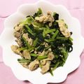 Snowfleak's cooksnap of when they made 豚肉と小松菜の炒め物.