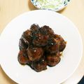 ピーナッツ子♪'s cooksnap of when they made ふわふわ肉団子＊甘酢でさっぱりお弁当にも.