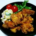 みかんmama3's cooksnap of when they made 【簡単】鶏むね肉でジューシー唐揚げ.