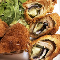ayapuuuun's cooksnap of when they made ナスと大葉とチーズのとんかつ巻き.