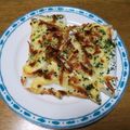 shikkachan's cooksnap of when they made はんぺんのサクッと桜海老春色❀マヨチー焼.
