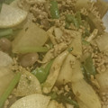 かめのたろう's cooksnap of when they made ☆豚挽き肉と大根と小松菜のカレー炒め☆.