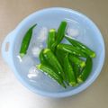 puniＫ's cooksnap of when they made オクラのちょい楽？下処理♡.