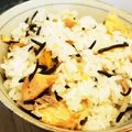 ねこのガストン's cooksnap of when they made 秋鮭ときのこの生姜炊き込みご飯.
