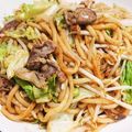 o次郎02's cooksnap of when they made 焼きうどん.