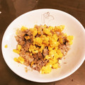クック0TMEA2☆'s cooksnap of when they made 簡単ランチ★ソースと炒り卵の炒めご飯.
