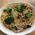 take♪mayu's cooksnap of when they made にんにくバター醤油のパスタ.