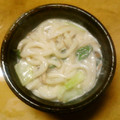 jun120121's cooksnap of when they made 牛乳で！青梗菜とろとろクリーム煮うどん⁂.