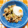 ﾁｲﾁｬﾝﾏﾏ's cooksnap of when they made オリーブと卵の洋風ごはん.
