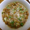 arukiseki's cooksnap of when they made オクラとなめこの納豆和え.