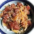 にゃんこ丸＊'s cooksnap of when they made エスニックまぐろ丼.
