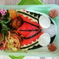 ゆぅと怪獣's cooksnap of when they made キャラ弁☆ウルトラマン ルーブ☆ロッソ.