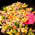 ame-ikuru's cooksnap of when they made ピーマンと人参のひき肉餡.