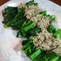 にゃ★にゃ's cooksnap of when they made アスパラ菜おぼろ昆布.