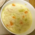 めがねハムたん☆'s cooksnap of when they made 和風ミルクスープ♡.