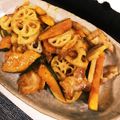 chie☆ryuno's cooksnap of when they made レンコンとかぼちゃの甘酢炒め.