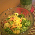 ☆くますけ☆'s cooksnap of when they made レタスとカニと卵のサラダ.