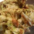 お願いひつじ's cooksnap of when they made 簡単！5分で鯖の水煮缶とキャベツざっくり.