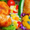 にｬん吉♡'s cooksnap of when they made お弁当に シュウマイアレンジ Mベジとか.