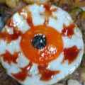 ミっチー子's cooksnap of when they made ハロウィンの朝食に+*目玉焼き*+.