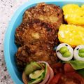 まめたんandママ's cooksnap of when they made キャベツのメンチカツ 簡単.
