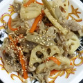 おしひと's cooksnap of when they made 豚れんこんきんぴら炒め.
