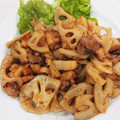 ☆おひろみ☆'s cooksnap of when they made れんこんと鶏ムネ肉の甘辛炒め.