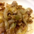 meikoh's cooksnap of when they made 生姜焼き風簡単豚丼。ランチにも夕食にも♪.