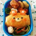 ゆるじゅ0314's cooksnap of when they made クマちゃん弁当♡オムライス♡簡単キャラ弁.