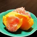 ＥＲＫ33's cooksnap of when they made 生ハムと柿.