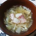balipapa's cooksnap of when they made 切干大根と白菜のコンソメスープ.