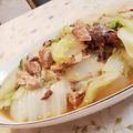 fu♪♪'s cooksnap of when they made 鯖の水煮缶と白菜の煮物☆材料２つ＋麺つゆ.