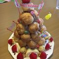 acomomo's cooksnap of when they made 簡単！シュークリームタワーお誕生日ケーキ.