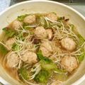 matiyo's cooksnap of when they made 大人の給食☆肉団子と野菜のスープ.