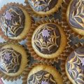 stella622's cooksnap of when they made ハロウィン クモの巣カップケーキ！.