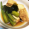 きくんこ's cooksnap of when they made 厚揚げとオクラとワカメの煮びたし♬.