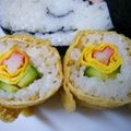 わのなの's cooksnap of when they made いなりで♪小さなお花の巻き寿司.