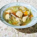 kururin18's cooksnap of when they made ＊鶏団子とキャベツのスープ＊.