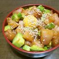 こな砂糖's cooksnap of when they made 【簡単】まぐろアボカドユッケ丼.