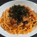 プニのふ04's cooksnap of when they made 混ぜるだけ！簡単！豚キムチパスタ！.