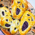 taruto77's cooksnap of when they made 冷凍パイシートで「スクリーム」の紫芋パイ.