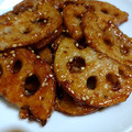 ろばお＆ひつえ's cooksnap of when they made 簡単♪れんこんのごま照り焼き.