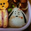 わらいおん's cooksnap of when they made スヌーピーおにぎり♡キャラ弁♡簡単可愛い.