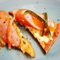 coppie's cooksnap of when they made フォンデュで簡単♪シャウの油揚げピザ.